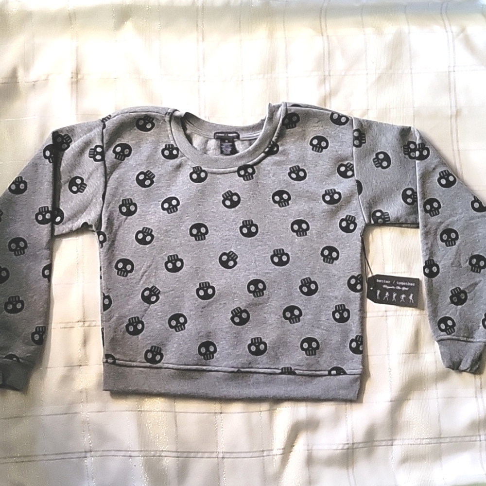 NWT Skull Crop Sweater & Sweats Set - Picture 3 of 11